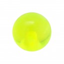 Bola de Piercing Acrílico Verde Transparentee UV Sólo