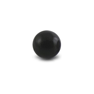 Boule de Piercing Acrylique Noire UV Seule