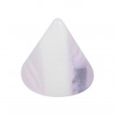 Light Blue & White Vertical Line Acrylic Piercing Loose Spike