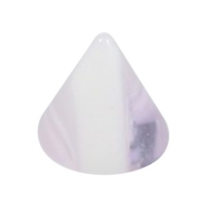 Einzelne Piercing-Spitze Acryl Hellblau & Wei&szlig;e Vertikale Linie