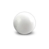 Acrylic UV White Barbell Only Ball