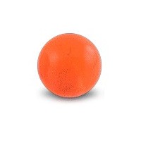 Boule de Piercing Acrylique Orange Transparente UV Seule