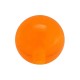 Einzelne Piercing-Kugel Acryl Orange Transparent UV