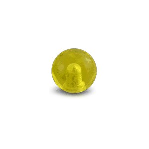 Transparent Acrylic UV Yellow Barbell Only Ball
