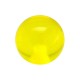 Einzelne Piercing-Kugel Acryl Gelb Transparent UV