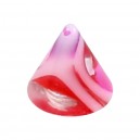 Pink/Purple Vortex Acrylic Piercing Spike