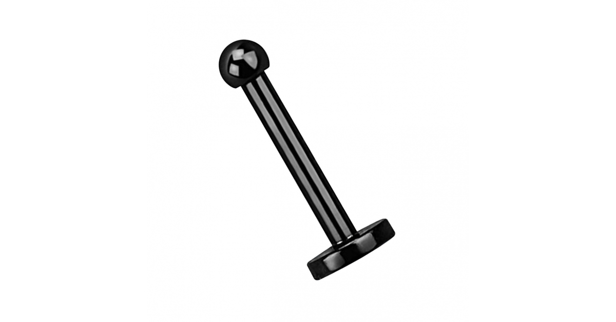 Micro Labret Acier Avec Strass Vis Interne Inoki - Tige 1.2mm, Plateau 5mm, Strass 2mm, Pour Piercing Lèvre/cartilage