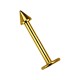 Micro-Labret-Piercing 1.0 mm / 18 G Eloxiert Golden Mini-Spitze