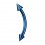 Micro-Augenbrauenpiercing 1.0 mm / 18 G Eloxiert Blau Mini-Spitzen