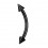 Micro-Augenbrauenpiercing Blackline 1.0 mm / 18 G Eloxiert Schwarz Mini-Spitzen