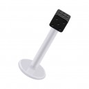 Labret-Piercing Stecker Bioflex PTFE Weiß Würfel Eloxiert Schwarz