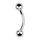 Two 5mm Balls 316L Surgical Steel Belly Bar Navel Button Ring