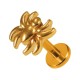 Knorpel-Piercing Stahl 316L Kleine Spinne Geformt Gold Rosa