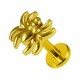 Knorpel-Piercing Stahl 316L Kleine Spinne Geformt Golden