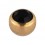 Rose Gold Only Piercing Loose Ball with Black Strass
