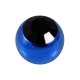 Blue Anodized Only Piercing Loose Ball with Black Strass