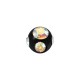 5 Rainbow Rhinestones Black Anodized Piercing Only Ball