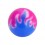 Blue/Pink Flame Acrylic Tongue Piercing Only Ball