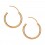 Classic Smooth 9K Solid Rose Gold Hoop Earrings