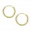 Classic Smooth 9K Solid Gold Hoop Earrings
