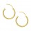 Classic Smooth 9K Solid Gold Hoop Earrings