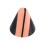 Orange/Black Vertical Stripes Acrylic Rounded Piercing Cone