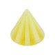 Pique Piercing Seul Acrylique Bicolore Jaune / Blanc