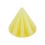 Nur Piercing Spitze Acryl Zweifarbig Gelb / Weiß