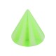 Pique Piercing Seul Acrylique Bicolore Vert / Blanc