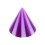 Spike Piercing Sólo Acrílico Bicolor Púrpura / Blanco