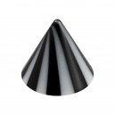 Black/White Bicolor Acrylic Piercing Only Spike