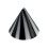 Black/White Bicolor Acrylic Piercing Only Spike