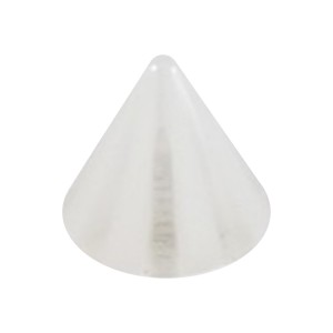 Pique Piercing Seul Acrylique Bicolore Blanc / Transparent