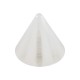 White/Transparent Bicolor Acrylic Piercing Only Spike