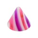 Nur Piercing Spitze Acryl Rosa / Lila Bonbon