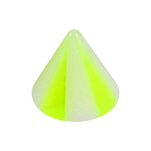 Einzelne Piercing-Spitze Acryl Acht Fl&auml;chen Gr&uuml;n