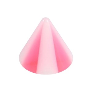 Einzelne Piercing-Spitze Acryl Acht Fl&auml;chen Rosa
