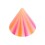 Spike de Piercing Acrílico Beach Ball Púrpura / Naranja