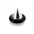 Einzelne Piercing-Spitze Chirurgenstahl mit O-Ring