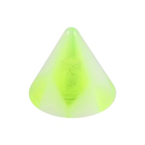 Pique de Piercing Acrylique Damier Vert / Blanc