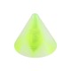 Green/White Checkered Acrylic Piercing Loose Spike