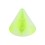 Spike de Piercing Acrílico Tablero de Damas Verde / Blanco
