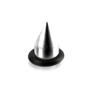Einzelne Piercing-Spitze Chirurgenstahl mit O-Ring 2