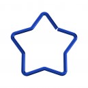 Stern Knorpel- / Helix-Piercing Stahl 316L Eloxiert Blau