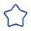 Stern Knorpel- / Helix-Piercing Stahl 316L Eloxiert Blau