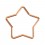 Stern Knorpel- / Helix-Piercing Stahl 316L Eloxiert Golden Rosa
