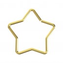 Stern Knorpel- / Helix-Piercing Stahl 316L Eloxiert Golden