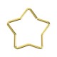 Gold Anodized 316L Steel Cartilage Helix Ring Star