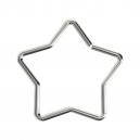 Stern Knorpel- / Helix-Piercing Stahl 316L Metallisiert