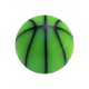 Boule Acrylique Basket Ball Noir / Vert Clair